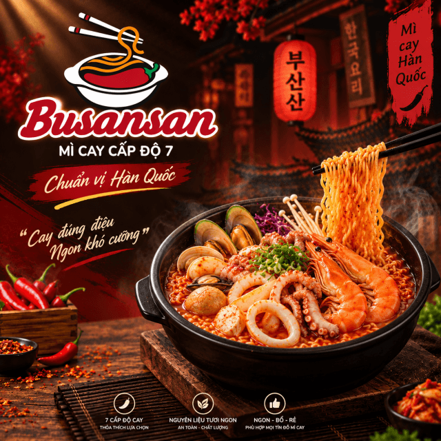 Mì kim chi hải sản