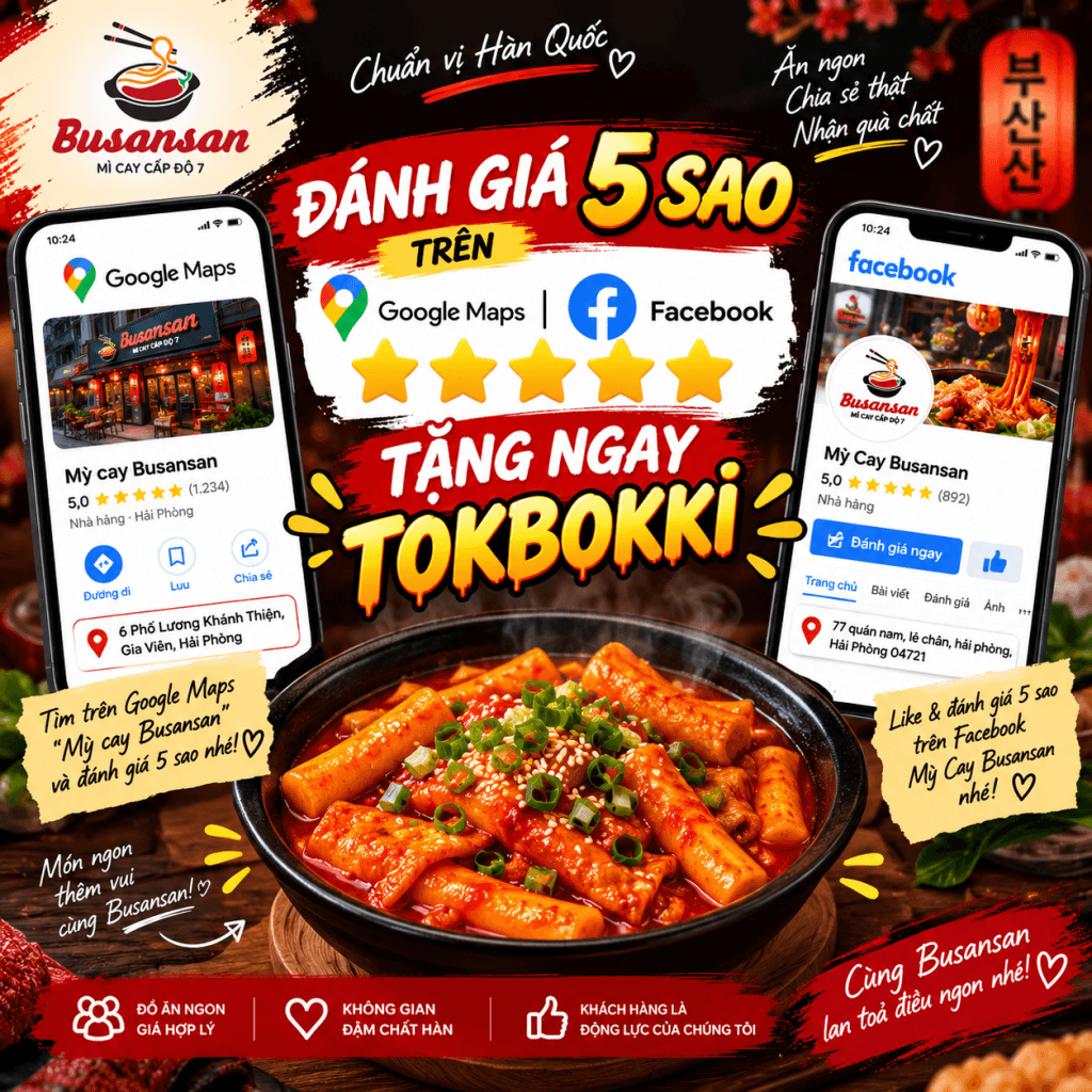 Tặng ngay Tokbokki