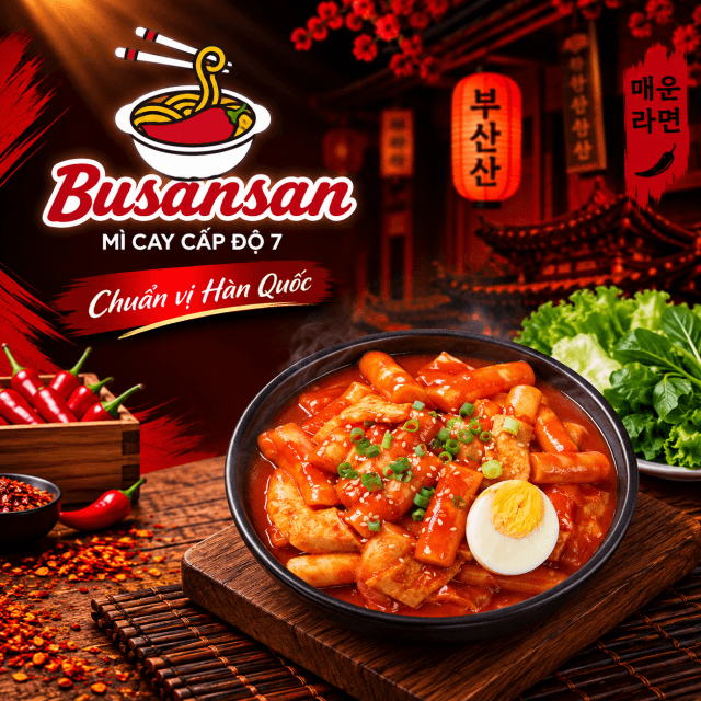 Tokbokki chả cá truyền thống